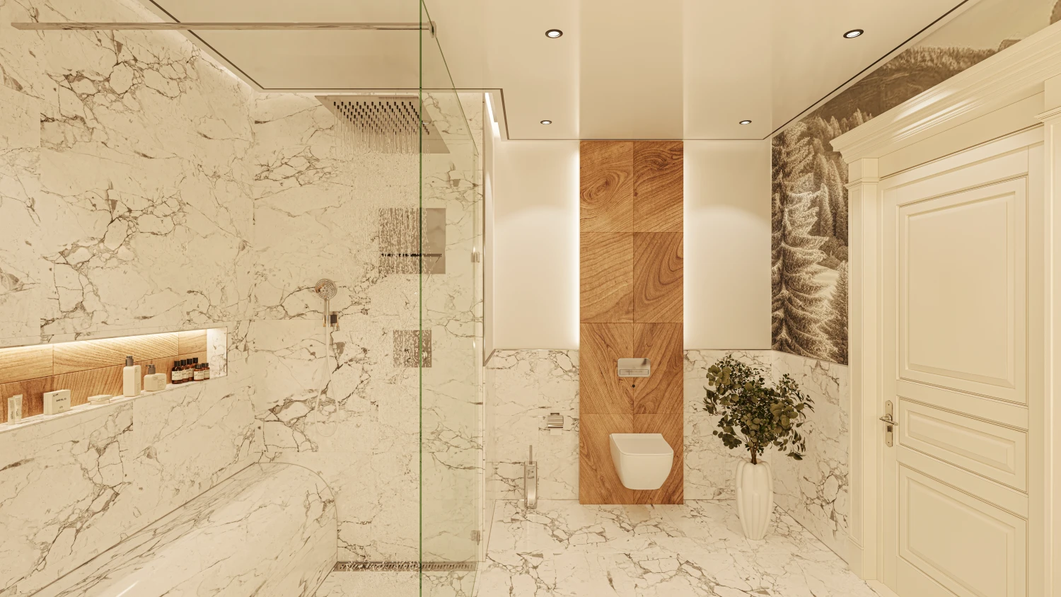 Badezimmer Architekturvisualisierung von Florian Draheim